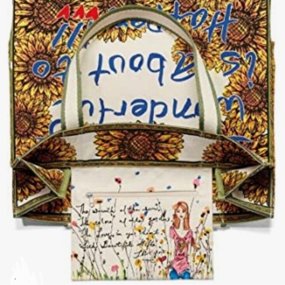 Sunflower Heart Love Tote Bag - Picture 3 of 12